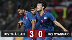 Kết quả U22 Thái Lan 3-0 U22 Myanmar: U22 Thái Lan vào chung kết 